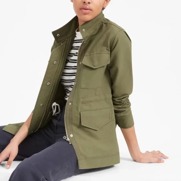 EVERLANE The Modern Utility Jacket in Green XS - Picture 2 of 12